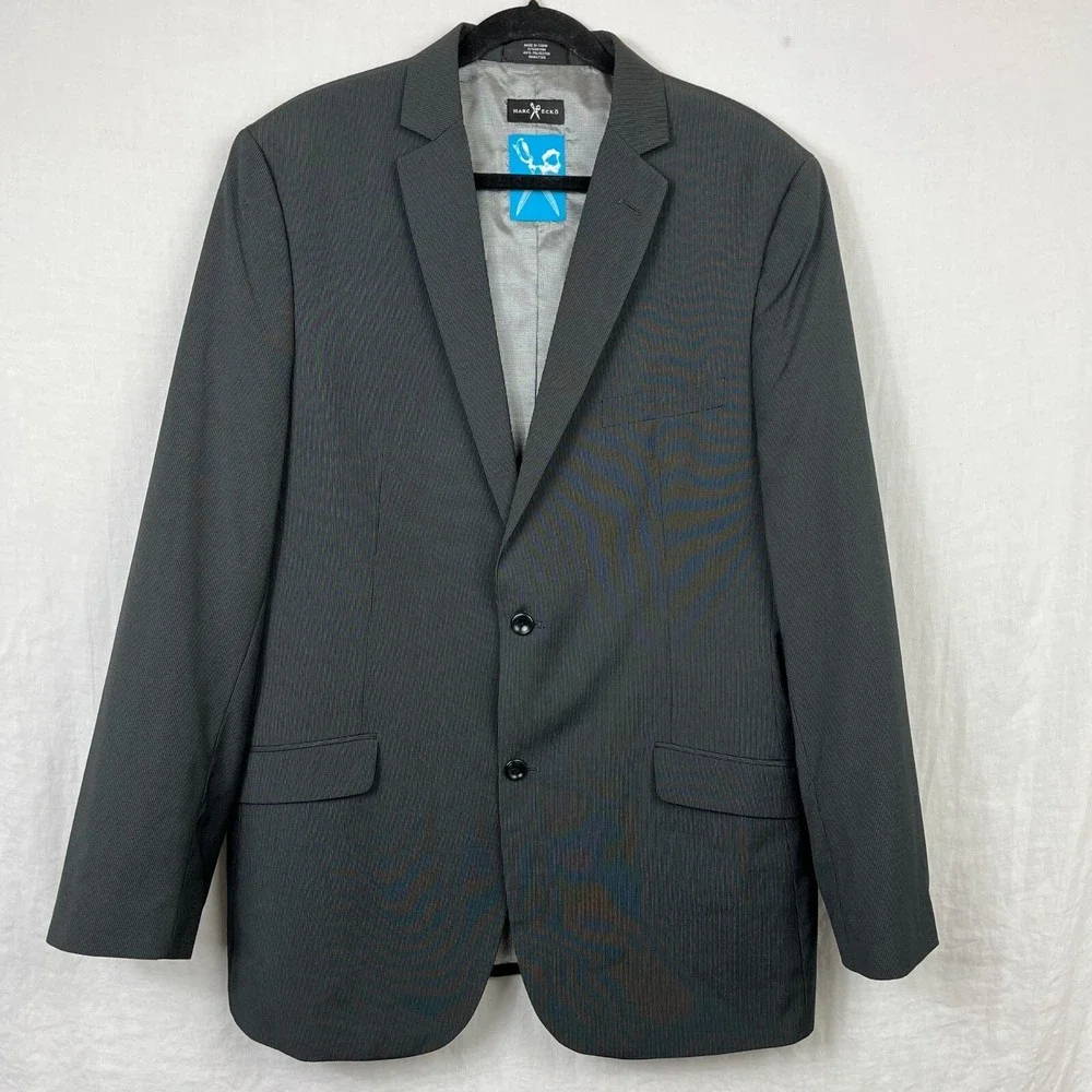 44L Marc‎ Ecko Cut Sew Multitask Blazer Sport Coat 2 Button Double Vent